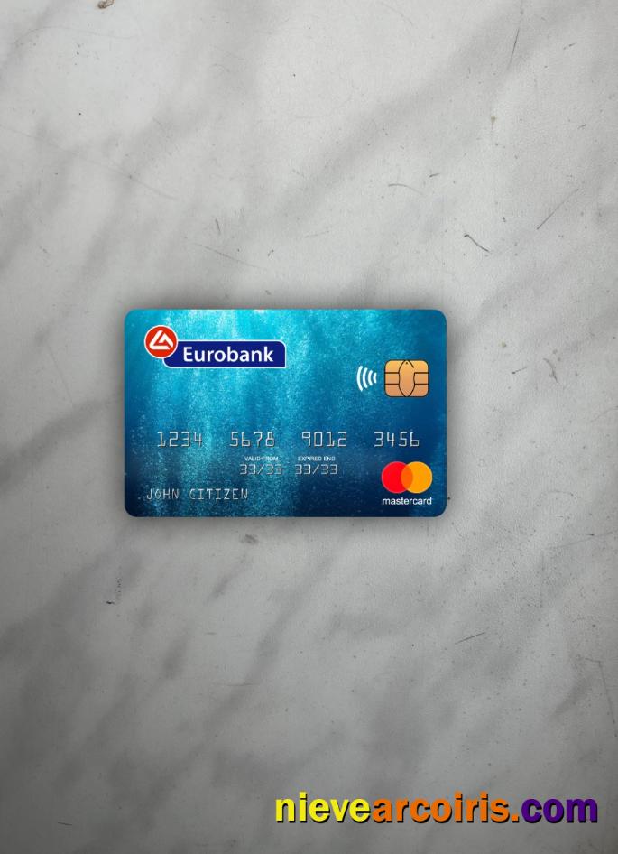 Greece Eurobank Ergasias Mastercard Photolook Front Sample