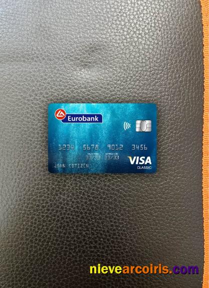 Greece Eurobank Ergasias Visa Classic Card Photolook Front Preview