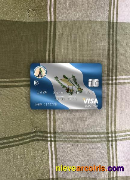 Guatemala Banco De Guatemala Visa Electron Card Photolook Front Sample