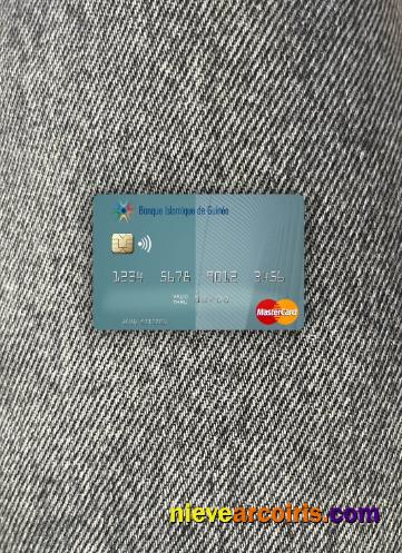 Guinea Banque Islmaique De Guinée Mastercard Photolook Front Sample