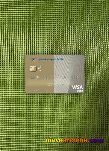 Guinea Banque Islmaique De Guinée Visa Debit Card Photolook Front Template
