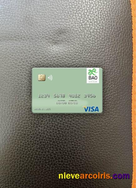 Guinea Bissau Banco Da Africa Ocidental Visa Debit Card Photolook Front Photolook