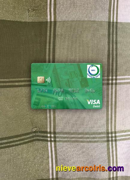 Guinea Bissau Banco Da Uniao Visa Debit Card Photolook Front Preview