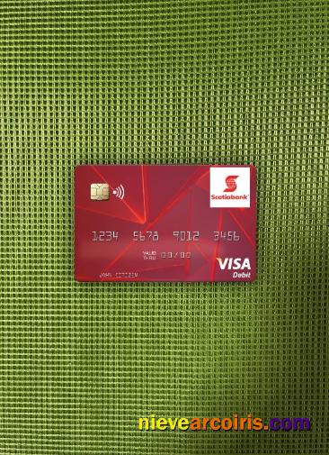 Guyana Bank Of Nova Scotia Visa Debit Card Photolook Front Preview