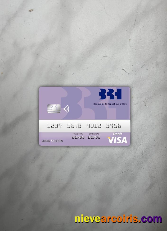 Haiti BRH Bank Visa Debit Card Photolook Front Photolook
