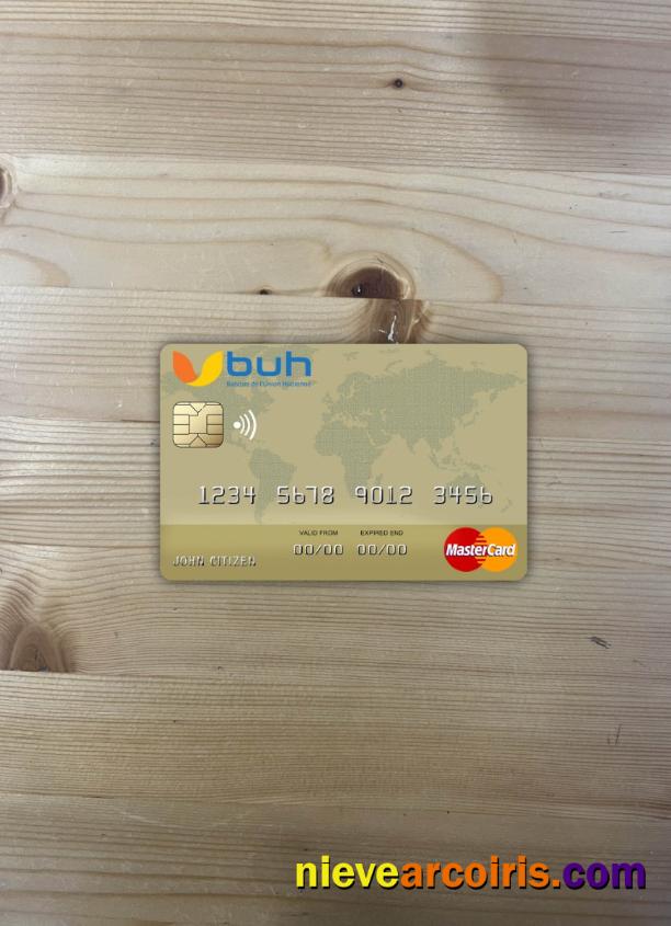 Haiti BUH Bank Mastercard Photolook Front Preview