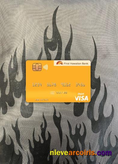 Hawaii First Hawaiian Bank Visa Debit Card Photolook Front Template