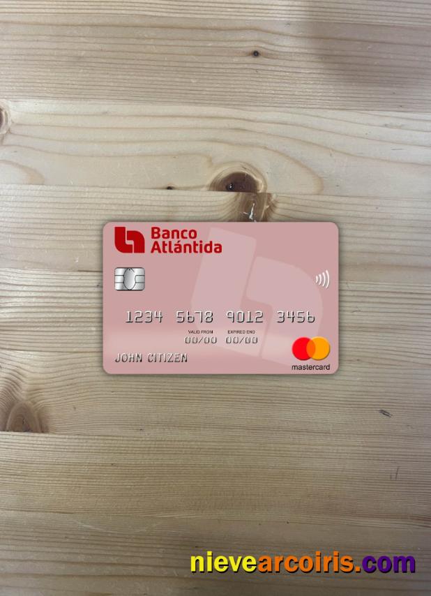 Honduras Banco Atlantida Mastercard Photolook Front Sample