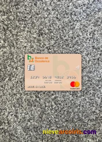 Honduras Banco De Occidente Mastercard Photolook Front Preview