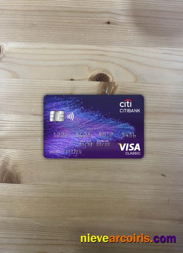 Hong Kong Citibank Visa Classic Card Photolook Front Photolook