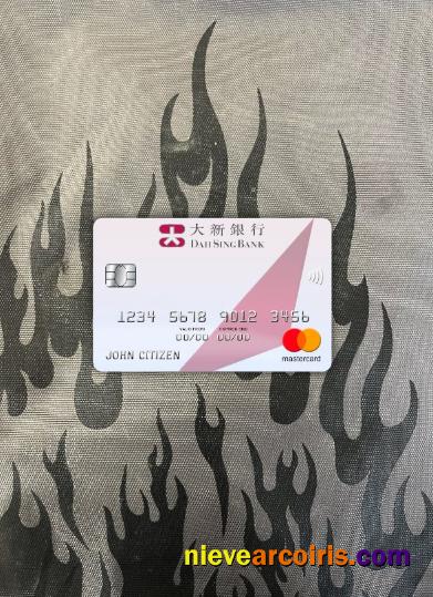 Hong Kong Dah Sing Bank Mastercard Photolook Front Template