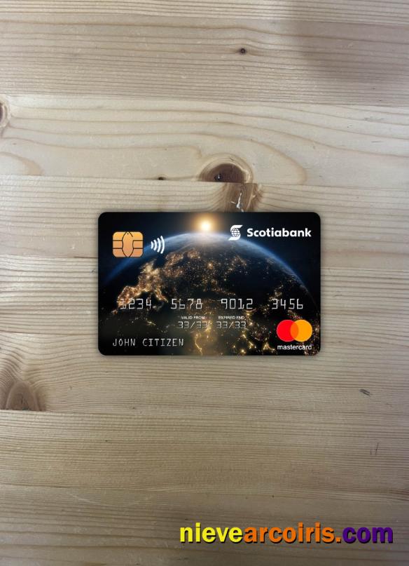 Hong Kong Scotiabank Mastercard Photolook Front Template
