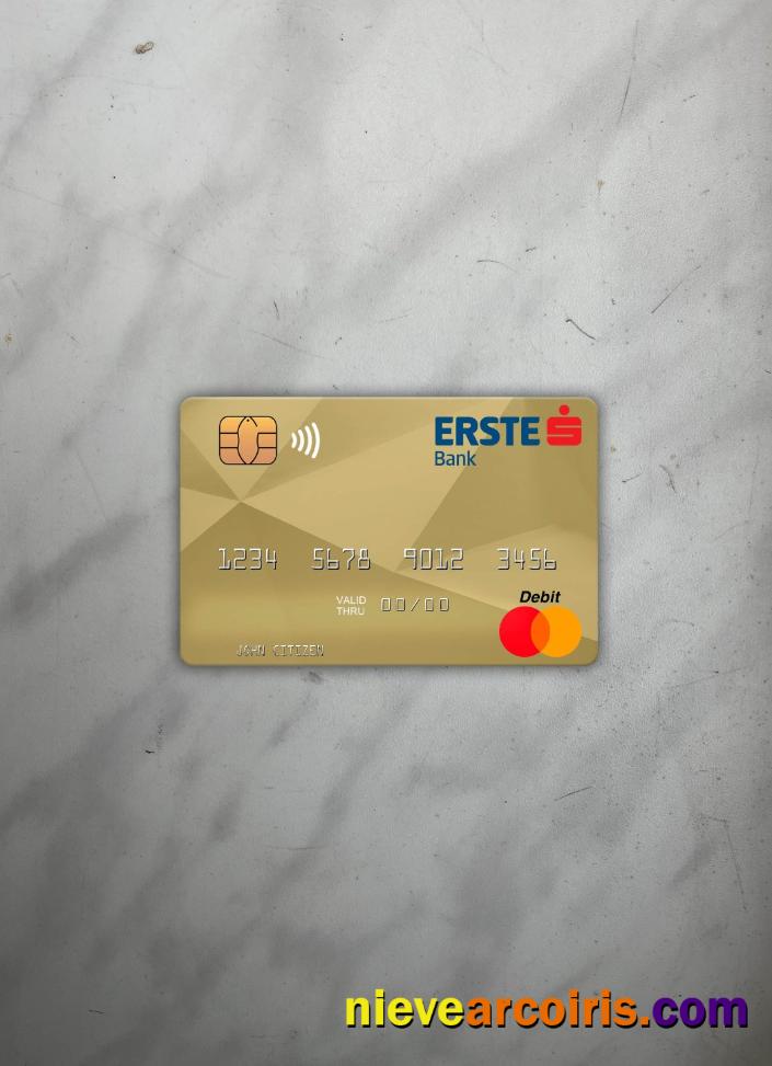 Hungary Erste Bank Mastercard Photolook Front Sample