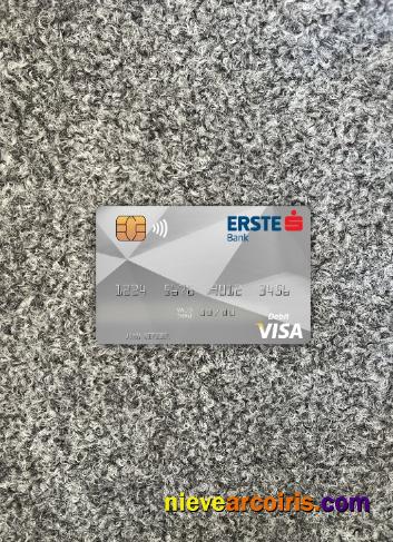 Hungary Erste Bank Visa Card Photolook Front Template
