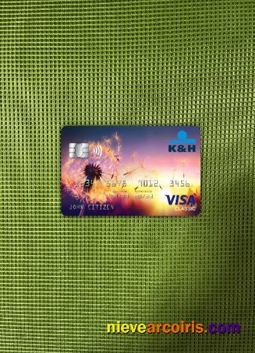 Hungary K&H Visa Classic Card Photolook Front Sample