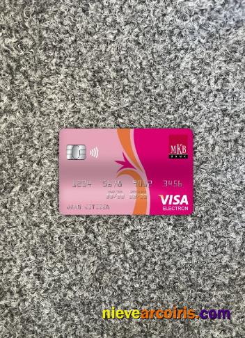 Hungary MKB Bank Visa Electron Card Photolook Front Sample