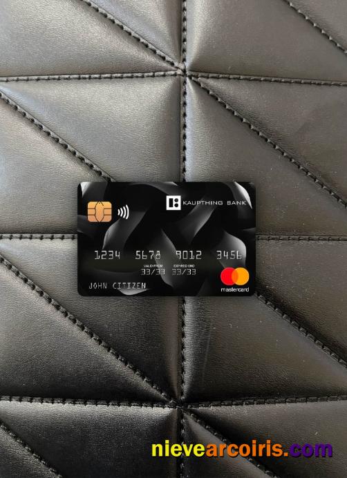 Iceland Kaupthing Mastercard Photolook Front Sample