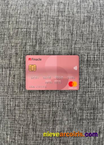 India Finacle Bank Mastercard Photolook Front Template
