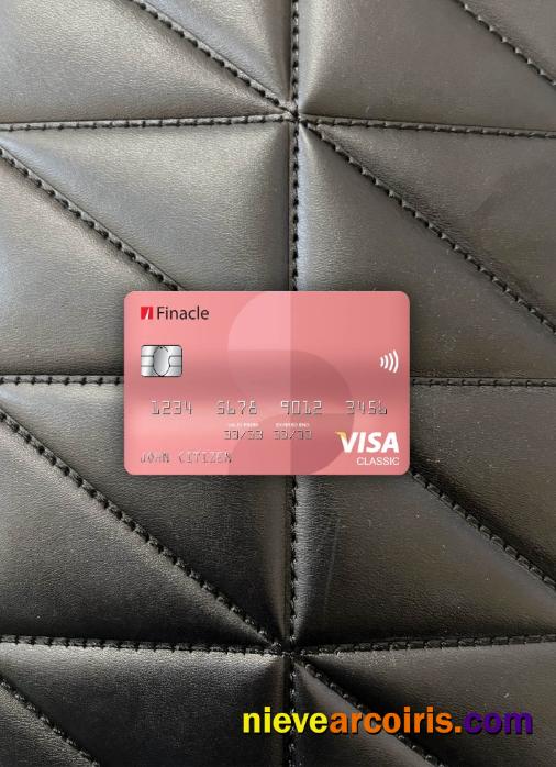 India Finacle Bank Visa Classic Card Photolook Front Preview