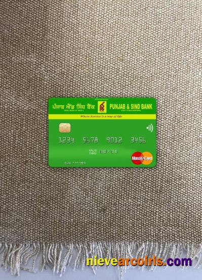 India Punjab And Sind Bank Mastercard Photolook Front Preview