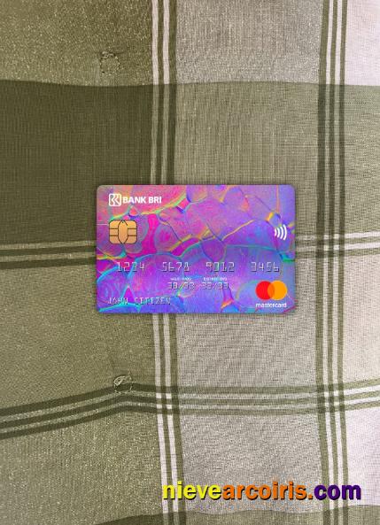 Indonesia Bank Rakyat Indonesia (BRI) Mastercard Photolook Front Template