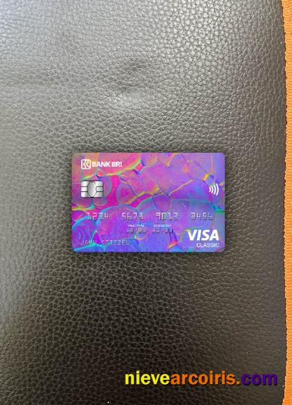 Indonesia Bank Rakyat Indonesia (BRI) Visa Classic Card Photolook Front Template