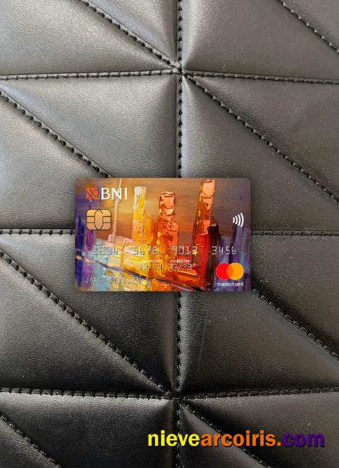 Indonesia Bank Negara Indonesia (BNI) Mastercard Photolook Front Template