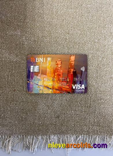 Indonesia Bank Negara Indonesia (BNI) Visa Classic Card Photolook Front Template