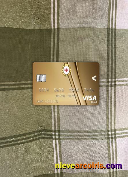 Iran Melli Bank Visa Gold Card Photolook Front Preview
