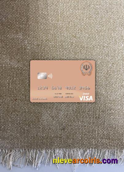 Iran Sepah Bank Visa Debit Card Photolook Front Preview