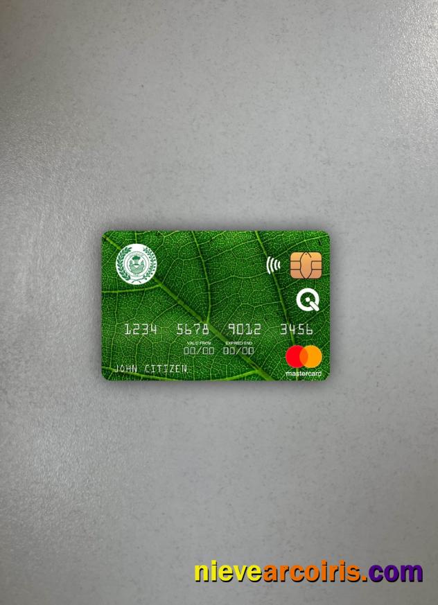 Iraq Rafidain Bank Mastercard Photolook Front Sample