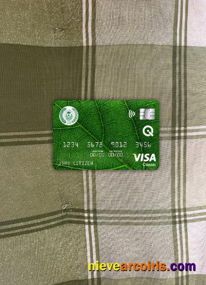 Iraq Rafidain Bank Visa Classic Card Photolook Front Preview