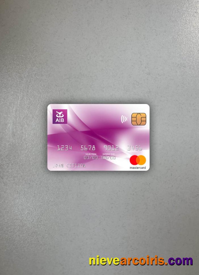 Ireland AIB Bank Mastercard Photolook Front Sample