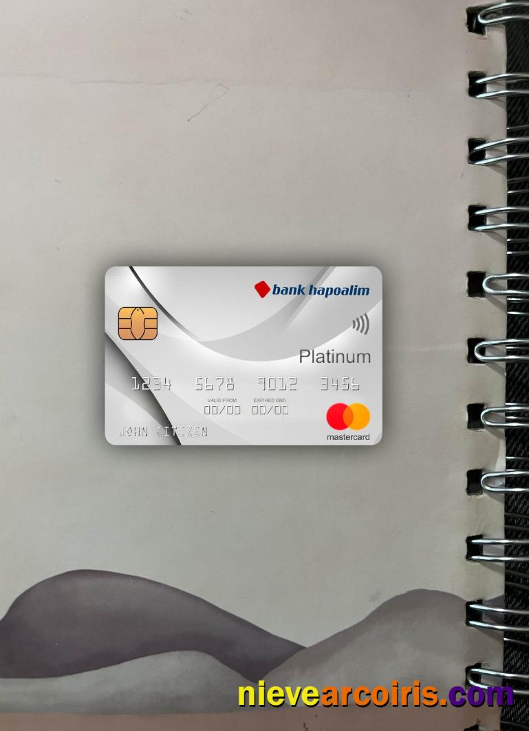 Israel Bank Hapoalim Bank Mastercard Platinum Photolook Front Sample
