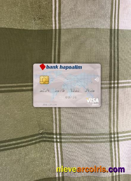 Israel Bank Hapoalim Visa Debit Card Photolook Front Photolook