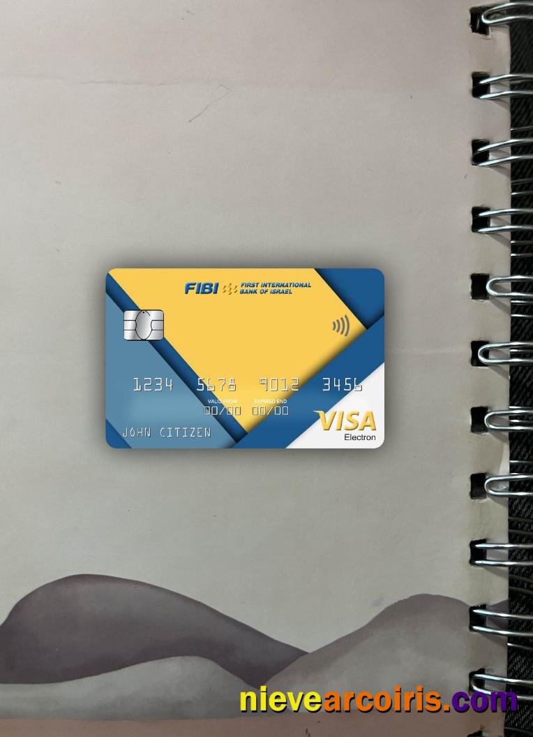 Israel First International Bank Visa Electron Card Photolook Front Sample
