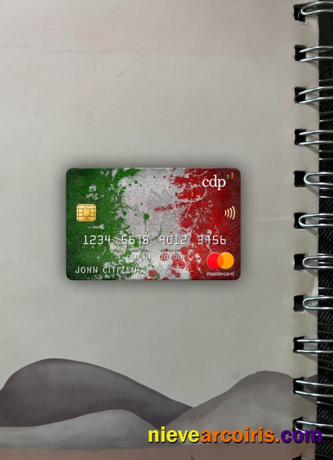 Italy Cassa Depositi E Prestiti Bank Mastercard Photolook Front Sample