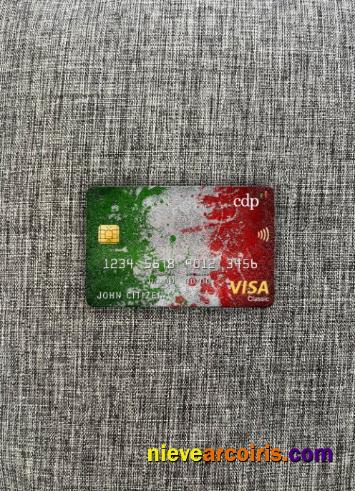 Italy Cassa Depositi E Prestiti Bank Visa Classic Card Photolook Front Sample