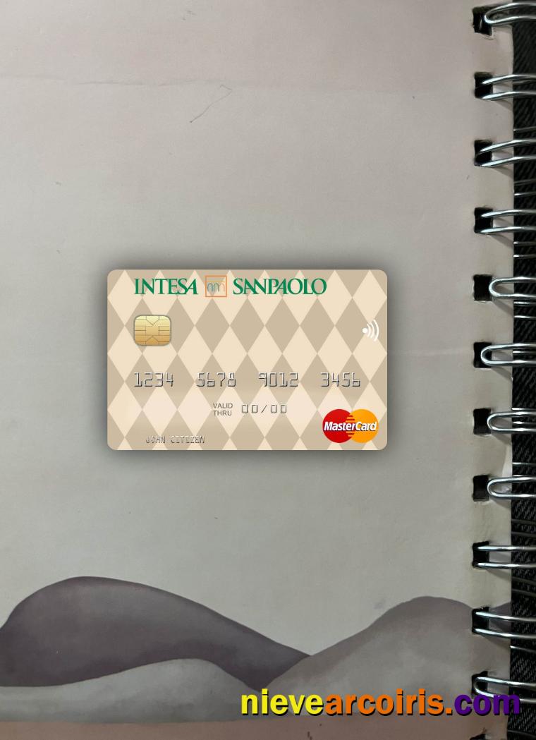 Italy Intesa Sanpaolo Mastercard Photolook Front Template