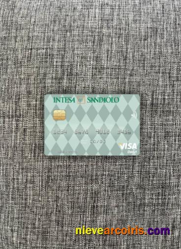 Italy Intesa Sanpaolo Visa Debit Card Photolook Front Sample