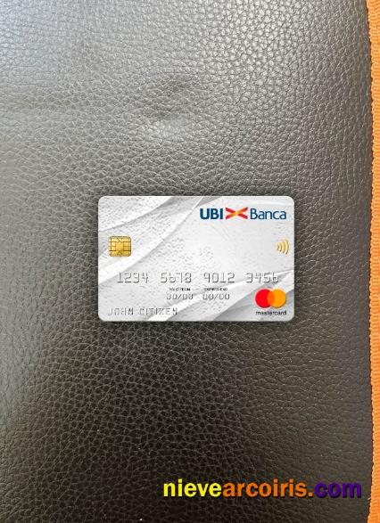 Italy UBI Bank Mastercard Photolook Front Template