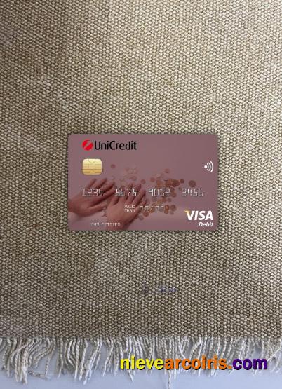 Italy UniCredit Bank Visa Debit Card Photolook Front Preview