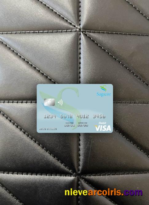 Jamaica Sagicor Bank Visa Debit Card Photolook Front Preview