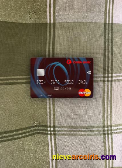 Japan Chiba Bank Mastercard Photolook Front Sample
