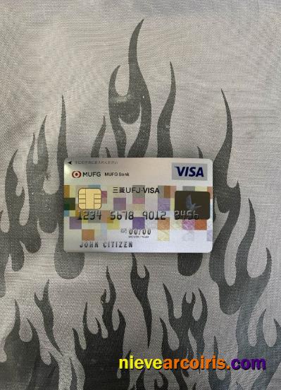 Japan MUFG Bank Visa Card Photolook Front Photolook