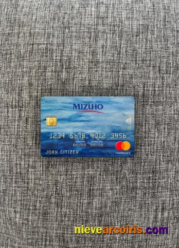 Japan Mizuho Bank Mastercard Photolook Front Sample