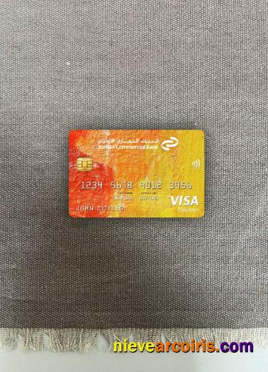 Jordan Commercial Bank JCB Bank Visa Electron Card Photolook Front Sample
