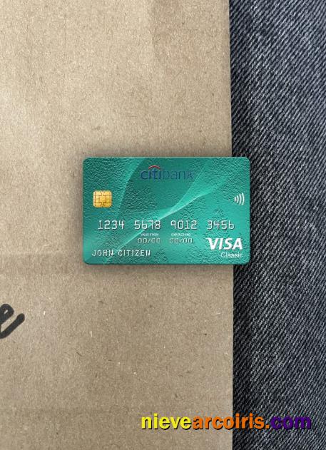 Kenya Citibank Visa Classic Card Photolook Front Template
