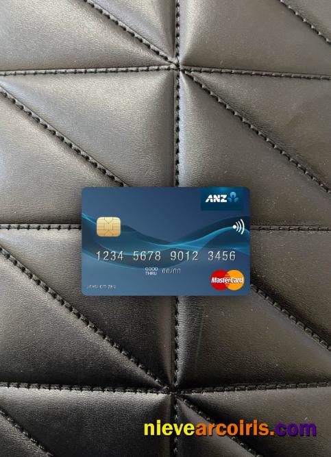 Kiribati ANZ Bank Mastercard Photolook Front Template
