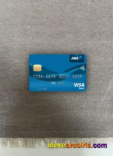 Kiribati ANZ Bank Visa Debit Card Photolook Front Preview